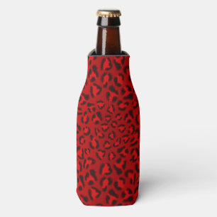 Rafraichisseur De Bouteilles Modèle rose de texture de léopard