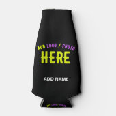 RAFRAICHISSEUR DE BOUTEILLES MODERNE ET MODERNE PERSONNALISABLE NOIR VÉRIFIÉ (Devant)