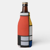 Rafraichisseur De Bouteilles Mondrial Composition Rouge Jaune Bleu Noir (Bottle Devant)