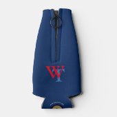 Rafraichisseur De Bouteilles monogramme de bière personnalisé (nom et initiales (Dos)