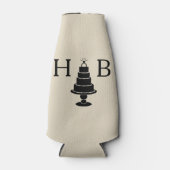 Rafraichisseur De Bouteilles Monogramme de gâteau mariage (Devant)