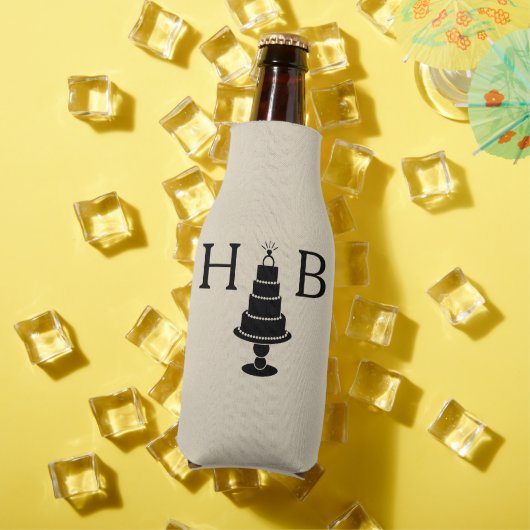 Rafraichisseur De Bouteilles Monogramme de gâteau mariage (Été in situ)