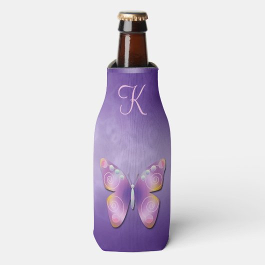 Rafraichisseur De Bouteilles Monogramme de papillon mou Imaginaire (Bottle Devant)