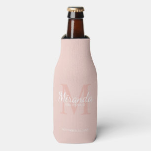 Rafraichisseur De Bouteilles Monogramme et nom de la servante d'accueil personn