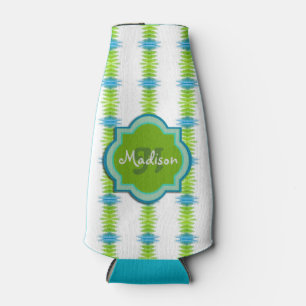 Rafraichisseur De Bouteilles Monogramme génial de vert, bleu et blanc de rayur