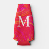 Rafraichisseur De Bouteilles Monogramme initiale coloré moderne (Devant)