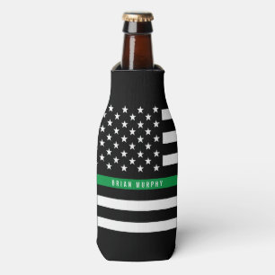 Rafraichisseur De Bouteilles Monogramme mince militaire de drapeau américain d