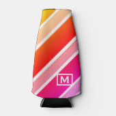 Rafraichisseur De Bouteilles Monogramme Moderne Été Grandes Cool (Devant)