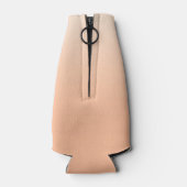 Rafraichisseur De Bouteilles Monogramme moderne Nom initial Peach Gradient (Dos)