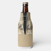 Rafraichisseur De Bouteilles Monogramme Parties scintillant d'or (Bouteille Dos)