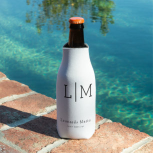 Rafraichisseur De Bouteilles Monogramme personnalisé