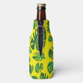 Rafraichisseur De Bouteilles Monstère tropicale Aquarelle Peinture Vert PERSONN (Bouteille Dos)
