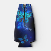 Rafraichisseur De Bouteilles Morpho Butterfly in the Dark Background (Dos)