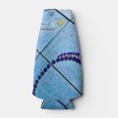Rafraichisseur De Bouteilles Mosaïque bleue (Devant)
