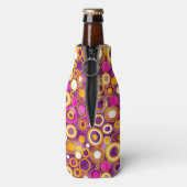 Rafraichisseur De Bouteilles Motif à points violet Polka (Bouteille Dos)