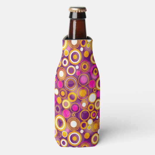 Rafraichisseur De Bouteilles Motif à points violet Polka (Bottle Devant)