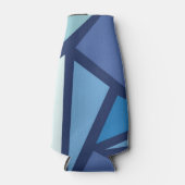 Rafraichisseur De Bouteilles Motif Abstrait de glace bleue (Devant)