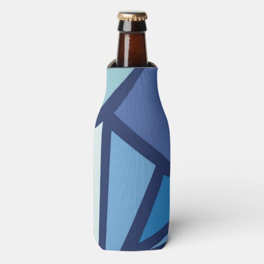 Rafraichisseur De Bouteilles Motif Abstrait de glace bleue (Bottle Devant)