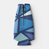 Rafraichisseur De Bouteilles Motif Abstrait de glace bleue (Dos)