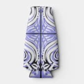 Rafraichisseur De Bouteilles Motif Abstrait violet blanc (Devant)