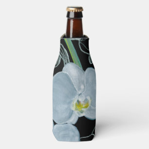 Rafraichisseur De Bouteilles Motif blanc d'orchidées d'aquarelle