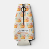 Rafraichisseur De Bouteilles Motif Citrouille d'aquarelle orange (Dos)