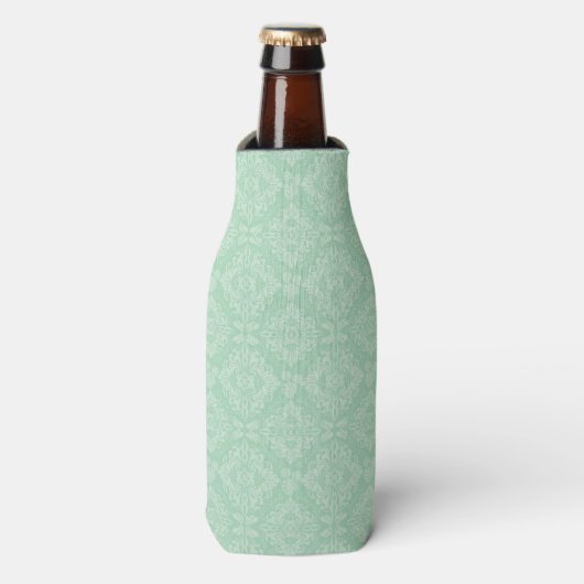 Rafraichisseur De Bouteilles Motif damassé vert (Bottle Devant)