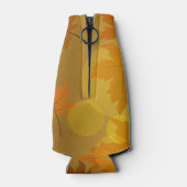 Rafraichisseur De Bouteilles Motif d'automne avec feuilles d'érable en chute et (Dos)
