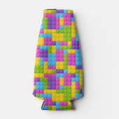 Rafraichisseur De Bouteilles Motif de blocs de construction en plastique (Devant)