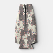 Rafraichisseur De Bouteilles Motif de chats blancs et gris (Dos)