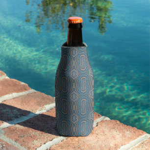 Rafraichisseur De Bouteilles Motif de conception alternée beige bleu et gris
