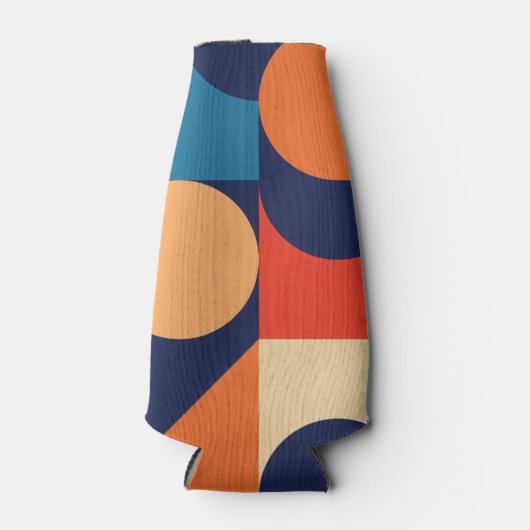 Rafraichisseur De Bouteilles Motif de formes géométriques multicouleurs Abstrai (Devant)