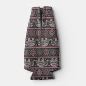 Rafraichisseur De Bouteilles Motif d'éléphant ethnique noir (Dos)