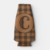 Rafraichisseur De Bouteilles Motif d'impression Cosy Brown Plaid Buffalo (Devant)