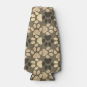 Rafraichisseur De Bouteilles Motif Empreinte de patte Brown (Devant)