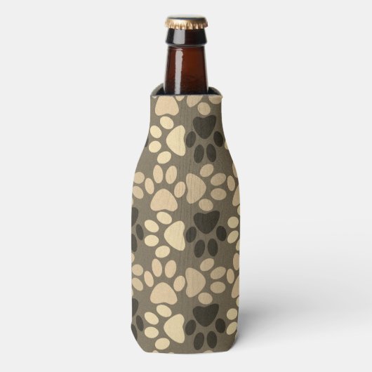 Rafraichisseur De Bouteilles Motif Empreinte de patte Brown (Bottle Devant)