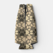 Rafraichisseur De Bouteilles Motif Empreinte de patte Brown (Dos)