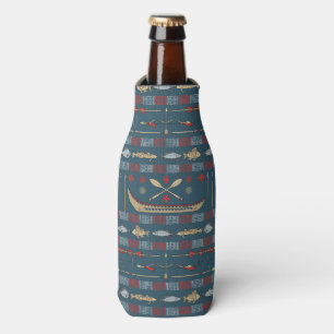 Rafraichisseur De Bouteilles Motif ethnique de pêche