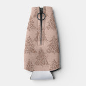 Rafraichisseur De Bouteilles Motif Posh Tree | Glam Rose Gold Blush Noël (Dos)