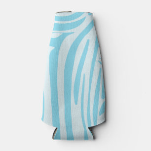 Rafraichisseur De Bouteilles Motif Zèbre Bleu