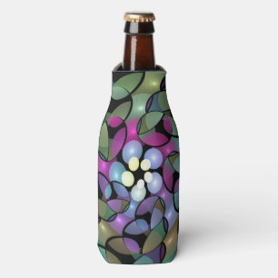 Rafraichisseur De Bouteilles Mouvements colorés Abstrait Trippy Fractal Art