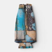 Rafraichisseur De Bouteilles Mur bleu et porte (Dos)