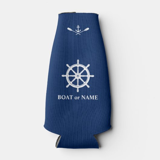 Rafraichisseur De Bouteilles Navires nautiques Roue Ancre Voitures Nom du batea (Devant)