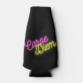 Rafraichisseur De Bouteilles Neon Carpe Diem Word Art (Devant)