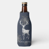 Rafraichisseur De Bouteilles Noël des rennes d'ivoire | Bleu (Bottle Devant)