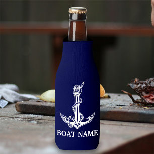 Rafraichisseur De Bouteilles Nom du bateau de la corde d'Ancre nautique vintage