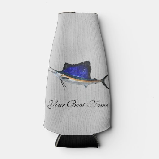 Rafraichisseur De Bouteilles Nom du bateau personnalisé Sailfish (Devant)