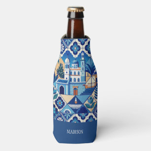 Rafraichisseur De Bouteilles Nom personnalisé Azulejo Tiles Motif