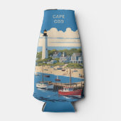 Rafraichisseur De Bouteilles Nom personnalisé Cape Cod Massachusetts (Devant)