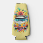 Rafraichisseur De Bouteilles Nom personnalisé Hippie Van (Devant)